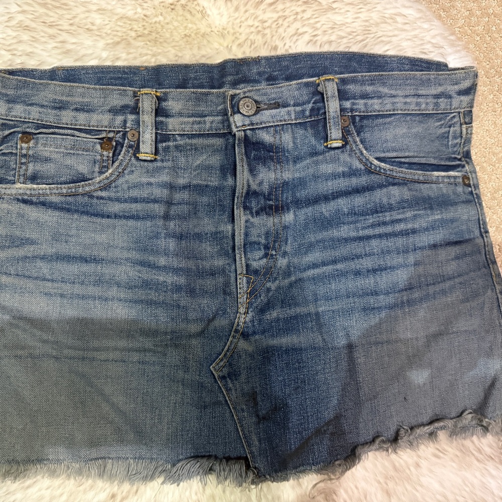 Ralph Lauren RRL Blue Denim Mini Skirt